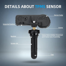 Laden Sie das Bild in den Galerie-Viewer, NINTE 4 Pc 13586335 Tire Pressure Monitoring System Sensor 315MHz TPMS Sensor Compatible with Chevrolet Cruze Captiva Spark GMC Acadia Buick Enclave Encore Cadillac ATS CTS Pontiac Saturn Hummer - NINTE