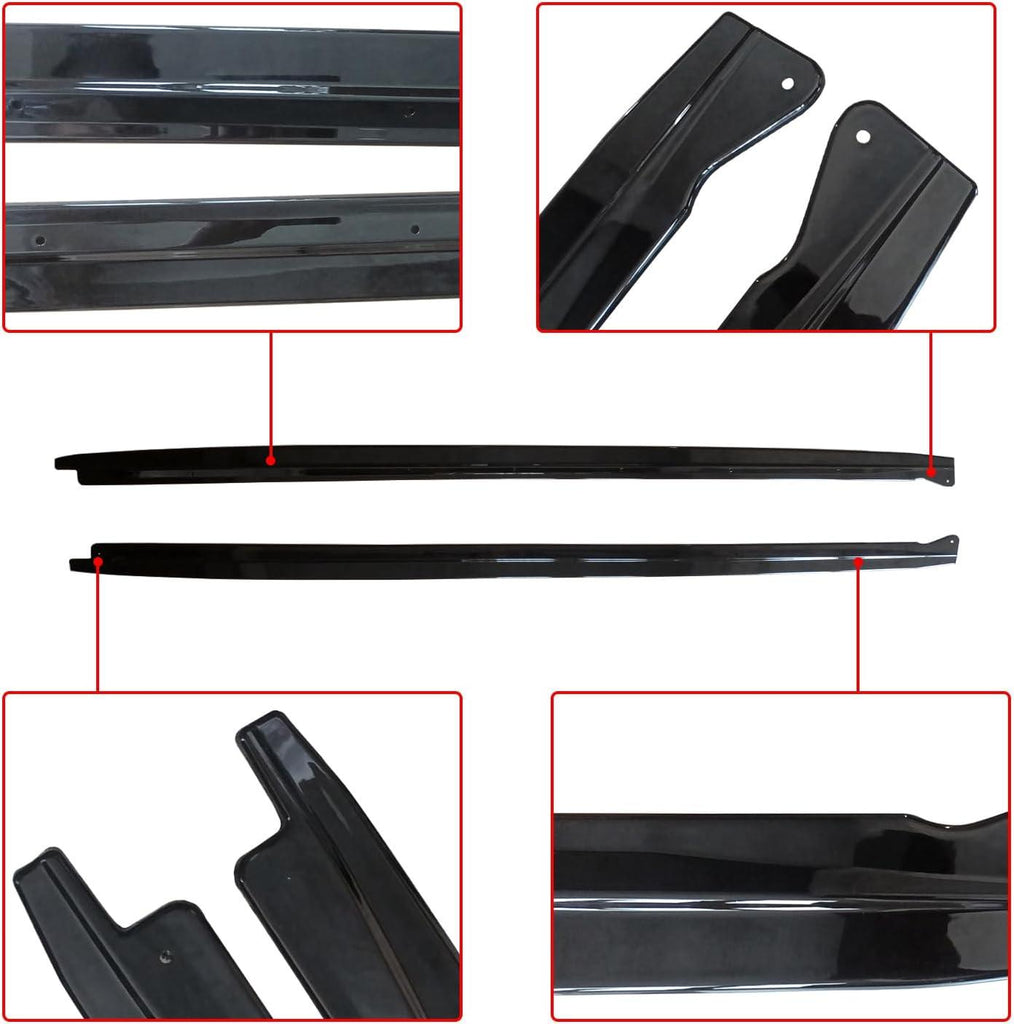 NINTE Side Skirts For 2014 - 2018 BMW 5 Series X5 F15 X6 F16 X5M F85 X6M F86 Rocker Panel Extension Lips MP Style - NINTE