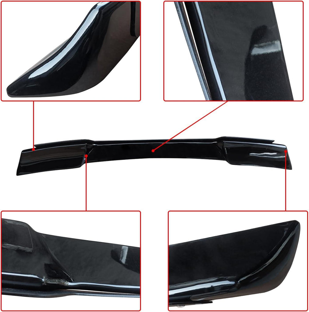 NINTE for Chevy Chevrolet Corvette C5 1997 - 2004 ZR1 Rear Spoiler Extended Style ABS Painted Rear Trunk Spoiler Bodykit Rear Wing with Acrylic Panel - NINTE
