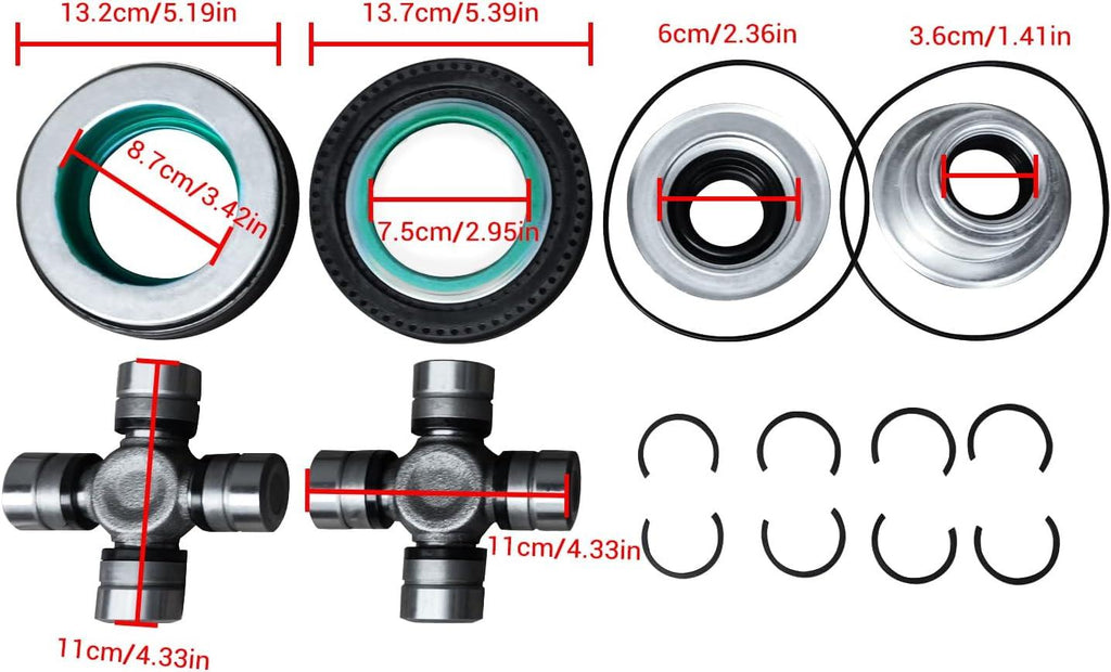 NINTE For 2005 - 2014 Ford F250 F350 Replace 2014835 Front Axle Wheel Knuckle Vacuum Seal Ki - NINTE