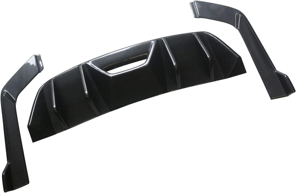 NINTE Rear Diffuser Fit For 2015 - 2017 Ford Mustang HN Style Rear Bumper Diffuser ABS Rear Bumper Diffuser Rear Bumper - NINTE