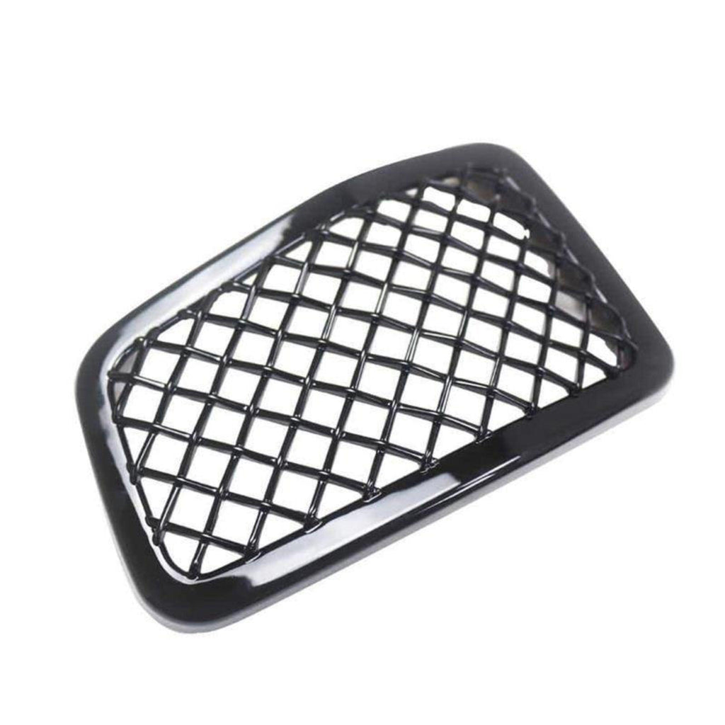 Ninte For 2019 - 2021 Jeep Cherokee 7 PCS ABS Front Mesh Grill Cover - Painted Gloss Black Grille - NINTE