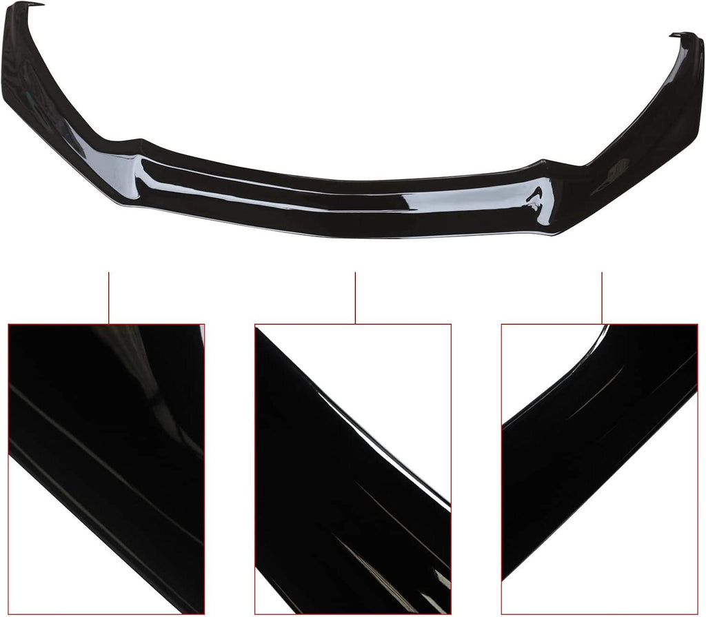 NINTE For 2015 - 2017 Ford Mustang Coupe 1 Piece Front Lip Front Bumper Lip Chin Splitter - NINTE