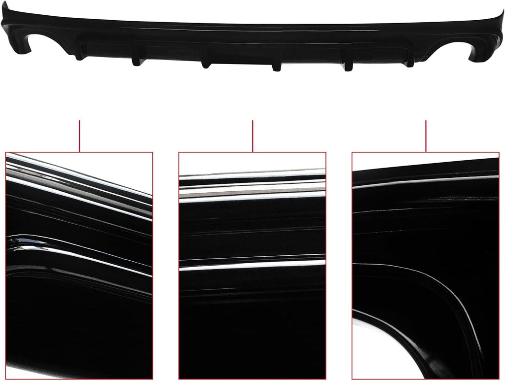 NINTE Rear Diffuser For 2006 - 2013 Lexus IS IS250 IS350 4DR Rear Bumper Lip - NINTE