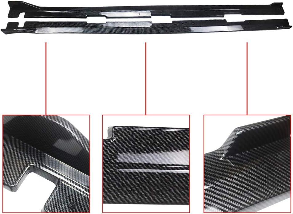 NINTE For 2016 - 2021 Honda Civic Sedan Hatchback Rocker Panel Extension Side Skirts - NINTE
