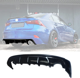 NINTE For 2014 - 2016 Lexus IS250 IS350 IS200tRear Bumper Rear Diffuser Spoiler Splitter - NINTE