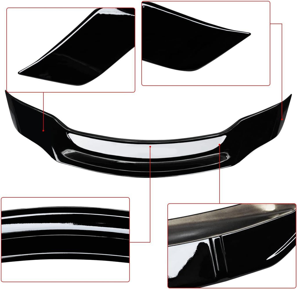 NINTE For 2007 - 2015 Infiniti G37 G35 Q40 R Style Rear Spoiler ABS Trunk Spoiler Rear Wing - NINTE