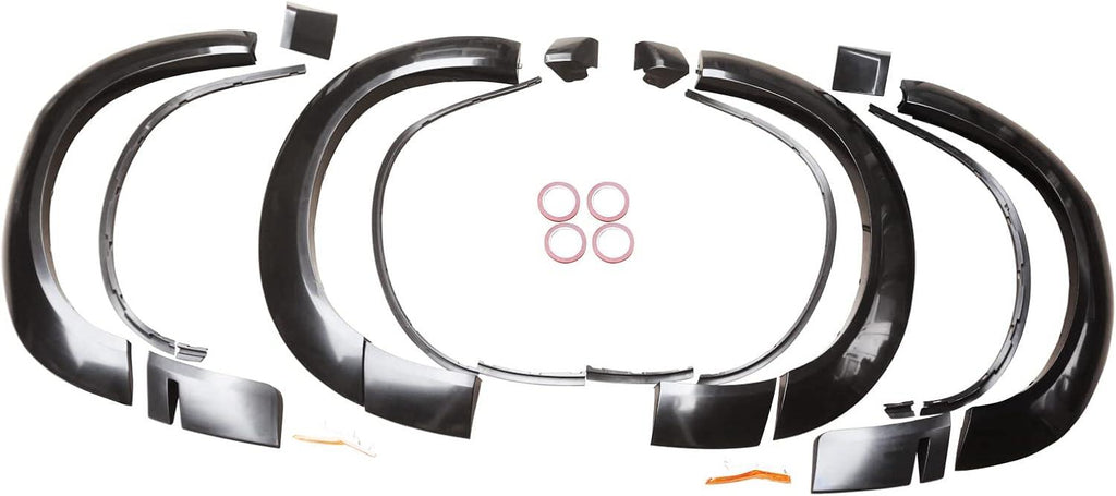 NINTE For 2015 - 2023 Dodge Challenger Base/SXT/RT/TA/GT/SRT/Scat - Pack Wheel Fender Flares DM Style Unpainted PP - NINTE