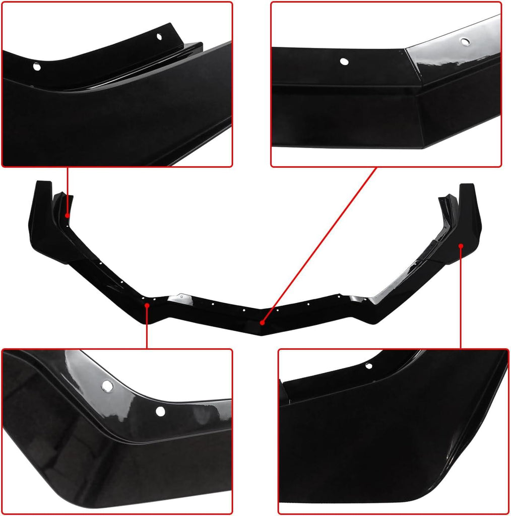 NINTE For 20 - 25 Corvette C8 Front Lip Splitter Z06 Z07 Performance Package Canard Style - NINTE