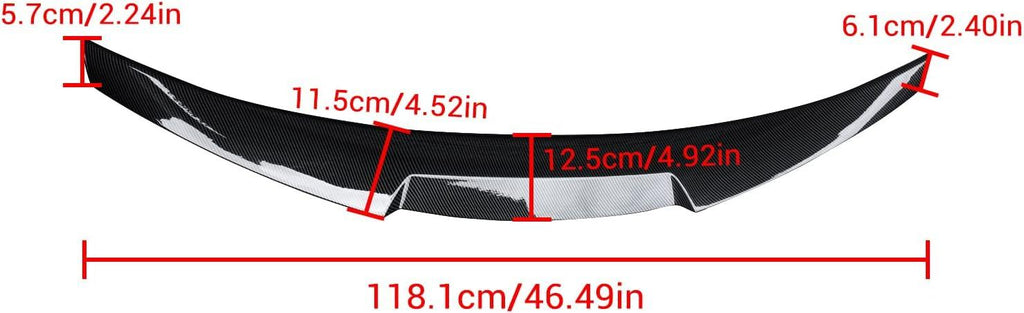 NINTE Rear Spoiler for 2007 - 2013 BMW 3 Series Coupe E92 328i 335i M4 Style Trunk Wing Spoiler - NINTE