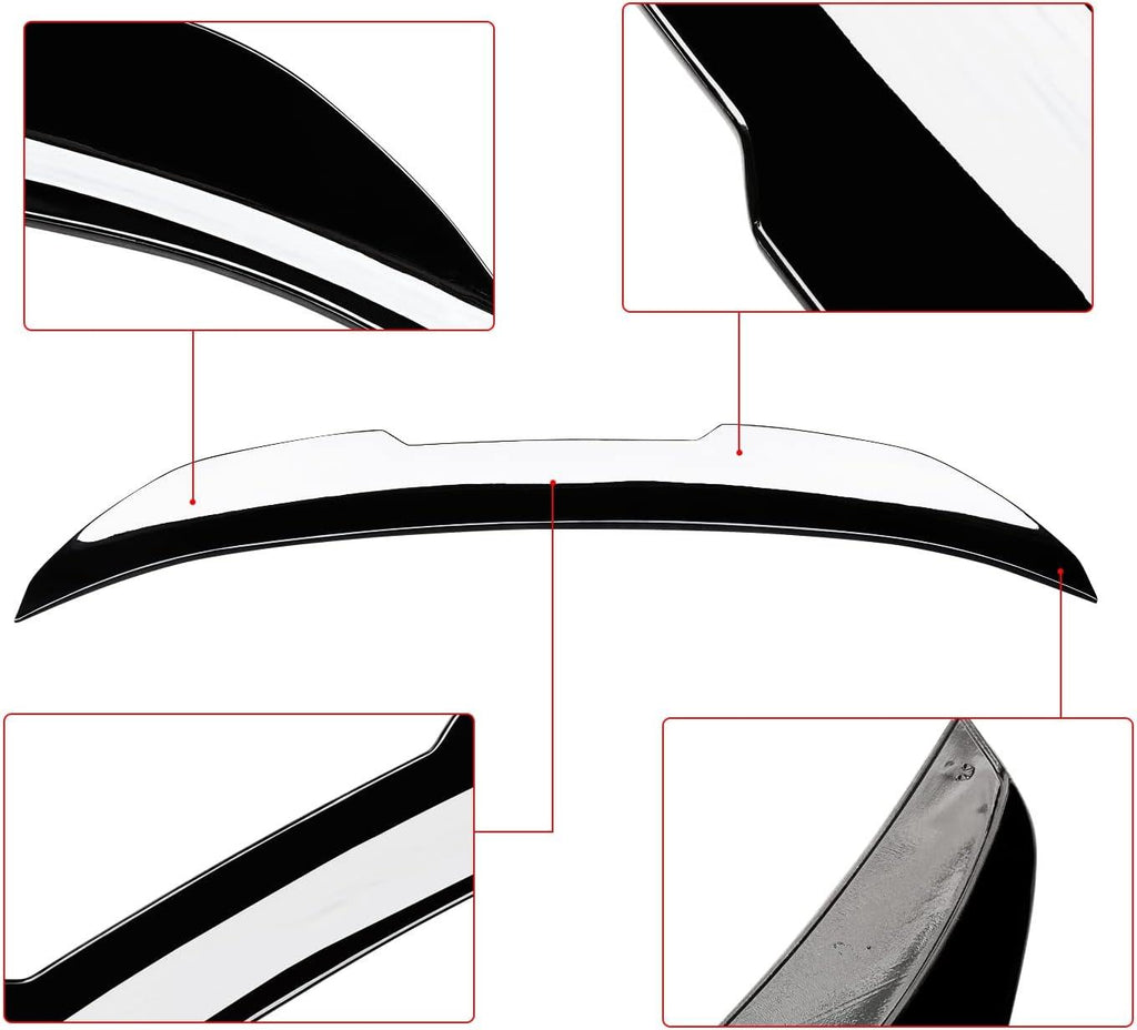 NINTE For 2013 - 2020 BMW 4 Series F36 430i 435i 440i Gran Coupe 4 Door PSM Style Rear Spoiler Trunk Wing Splitter - NINTE