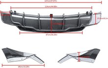 Load image into Gallery viewer, NINTE Rear Diffuser for 2017 - 2023 Tesla Model 3 ABS Painted Rear Bumper Lip Diffuser + Aprons 3PC - NINTE