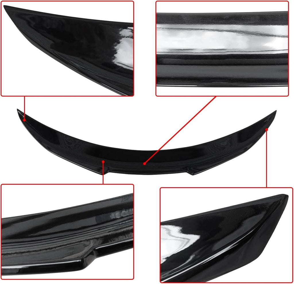NINTE For 2017 - 2023 Infiniti Q60 ABS Rear Spoiler PSM Style Trunk Spoiler Wing - NINTE