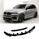 NINTE for 2014-2018 BMW F15 X5 M Sport GT-Style Front Lip Front Bumper Lip ABS Front Splitter Air Dam Spoiler Protector