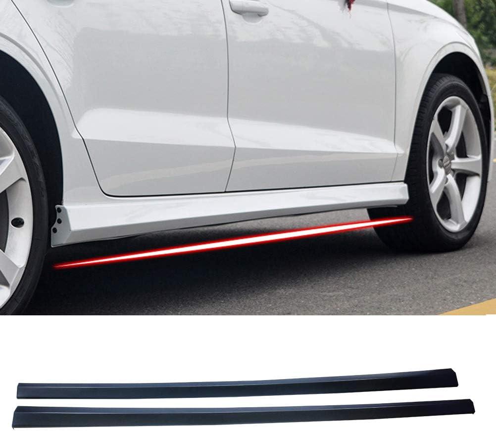 NINTE Side Skirts For 2013 - 2019 Audi A3 Sedan 4DR Side Extension Lips - NINTE