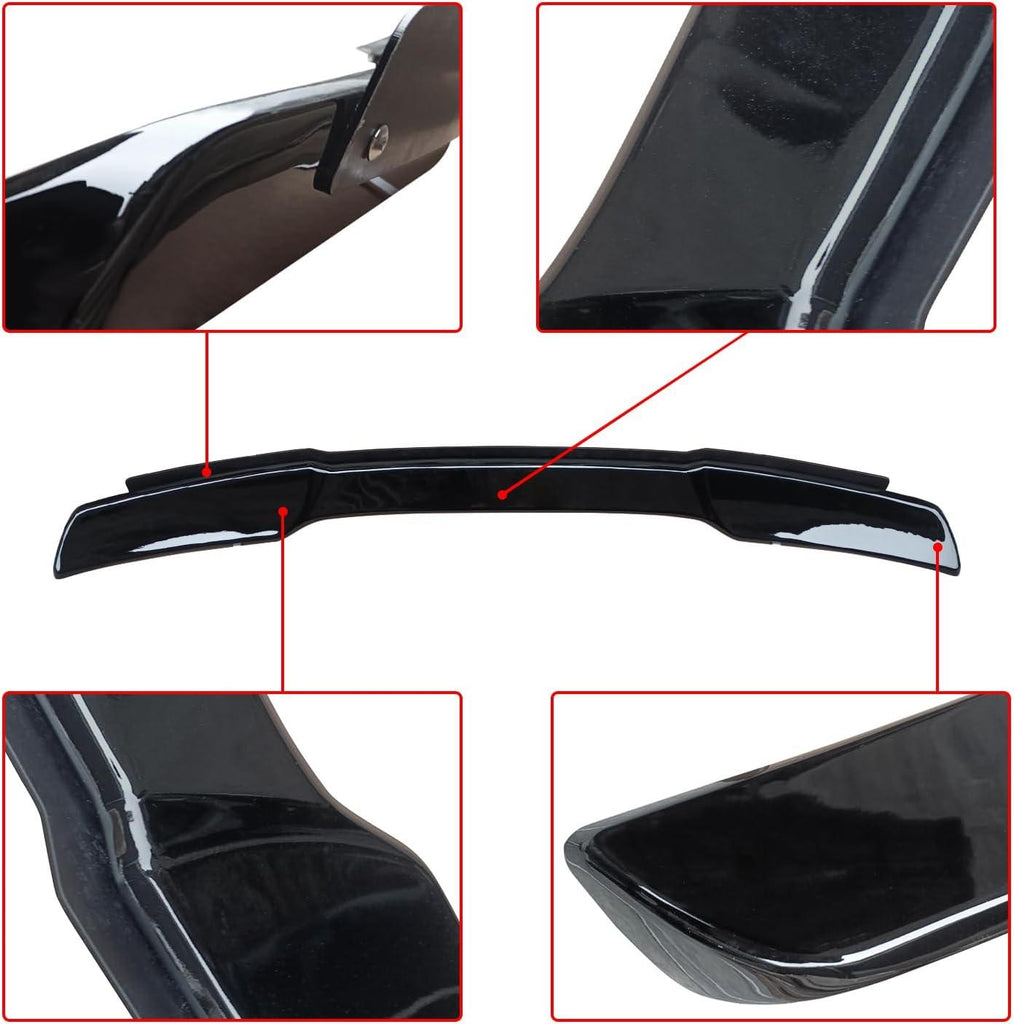 NINTE For 2005 - 2013 Corvette C6 Rear Spoiler Wicker Bill Flap ABS Trunk Wing Spoiler - NINTE