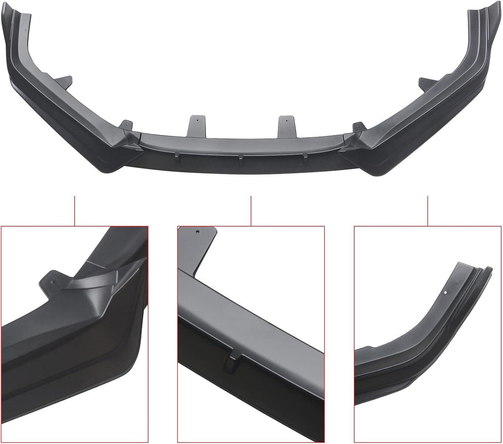 NINTE For 2021 - 2022 Honda Accord ABS 3Pcs Front Lip Front Bumper Lip Splitters - NINTE