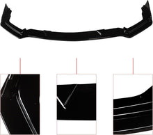 Load image into Gallery viewer, NINTE For 2014 - 2017 Infiniti Q50 Sport Model Front Lip ABS 3 PCS Front Bumper Lip Spoiler Splitter - NINTE