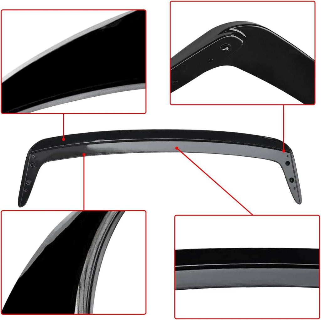 NINTE Rear Spoiler Fit for 1992 - 1998 3 Series E36 1994 - 1999 E36 M3 ZR1 Extended Style ABS Painted Rear Trunk Spoiler Splitter Rear Wing - NINTE