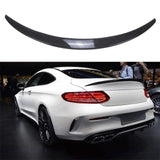 NINTE Trunk Spoiler For 2015-2019 Mercedes Benz W205 C Class C180 C200 C250 C300 C63 C43 2 Door Coupe Painted ABS Carbon Fiber Coating Wing