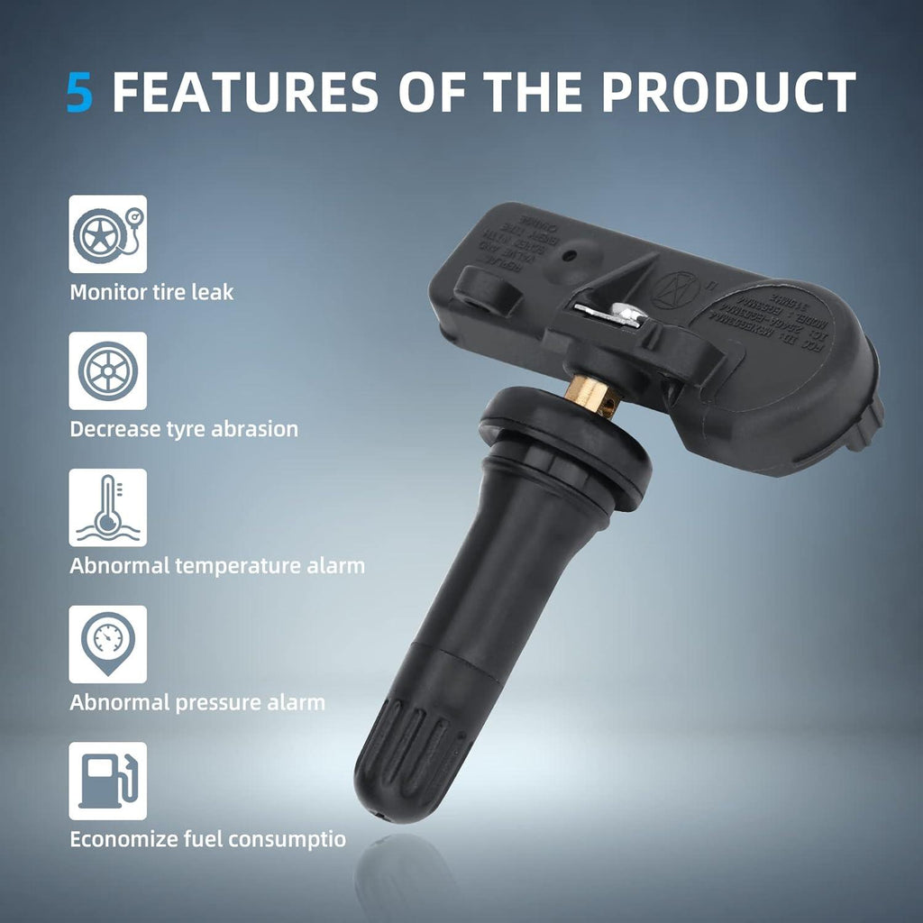 NINTE 4 Pc 13586335 Tire Pressure Monitoring System Sensor 315MHz TPMS Sensor Compatible with Chevrolet Cruze Captiva Spark GMC Acadia Buick Enclave Encore Cadillac ATS CTS Pontiac Saturn Hummer - NINTE