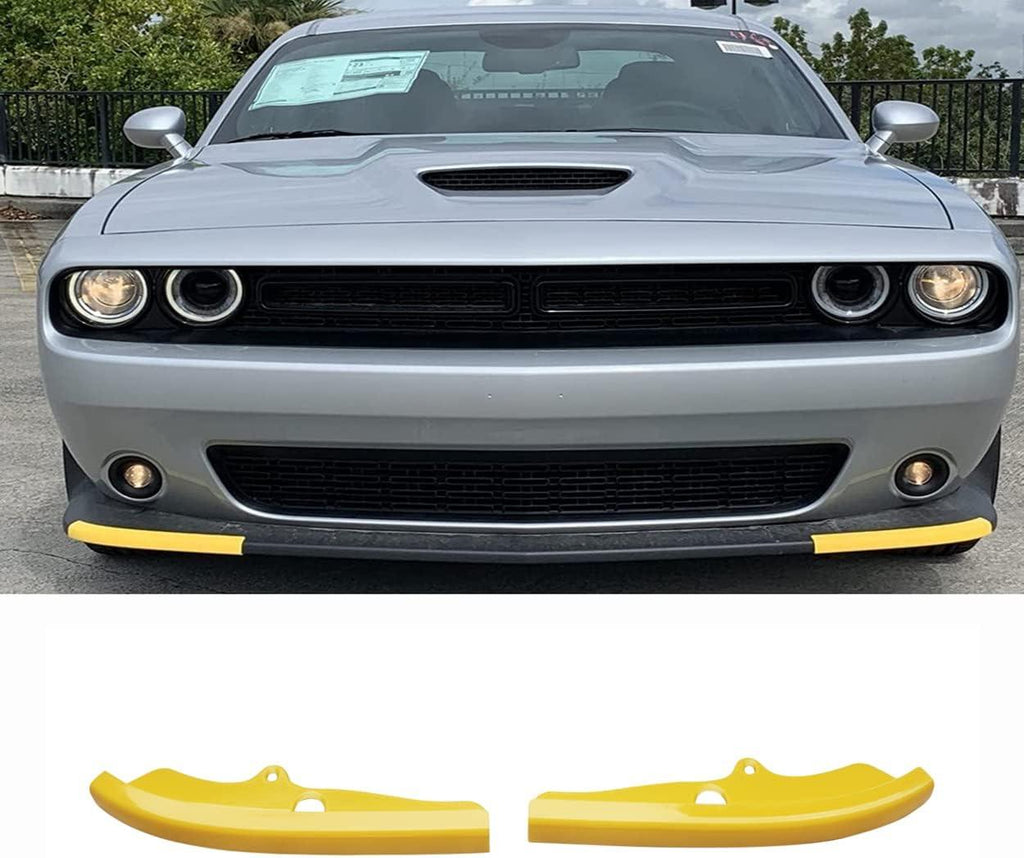 NINTE For 2015 - 2023 Dodge Challenger Scat Pack 2019 - 2023 R/T GT Front Lip Bumper Guard Front Splitter 2PCs - NINTE