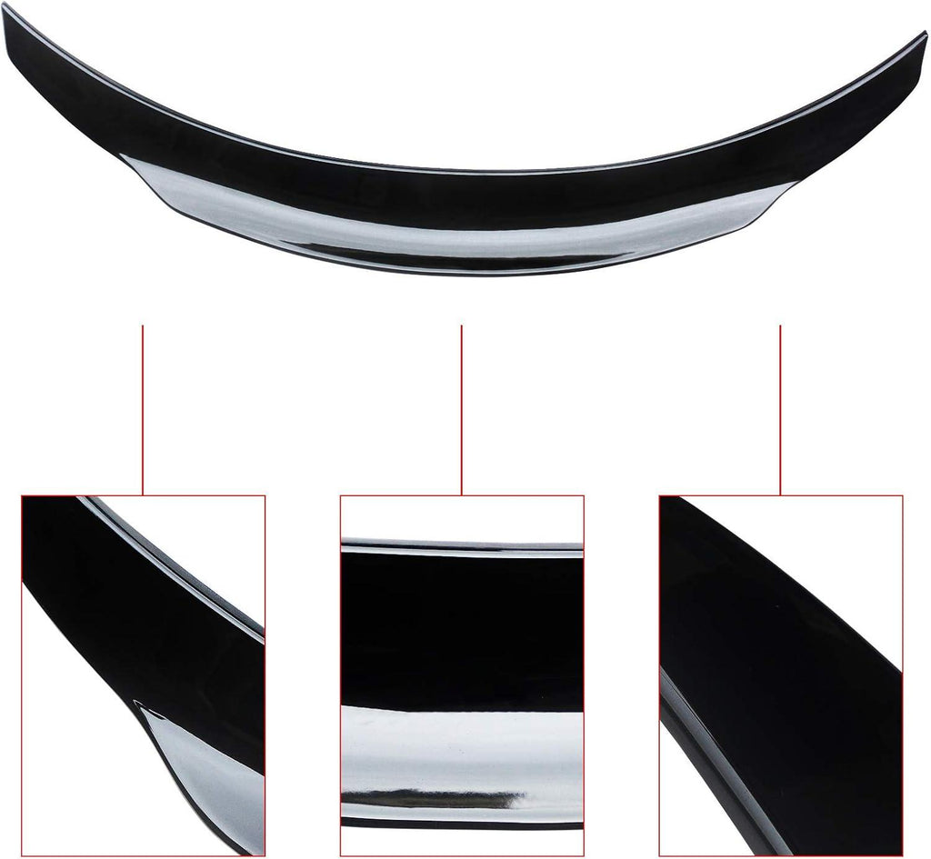 NINTE For 2017 - 2021 Mercedes Benz W205 2DR Coupe Rear Spoiler Trunk Wing ABS PSM Style - NINTE