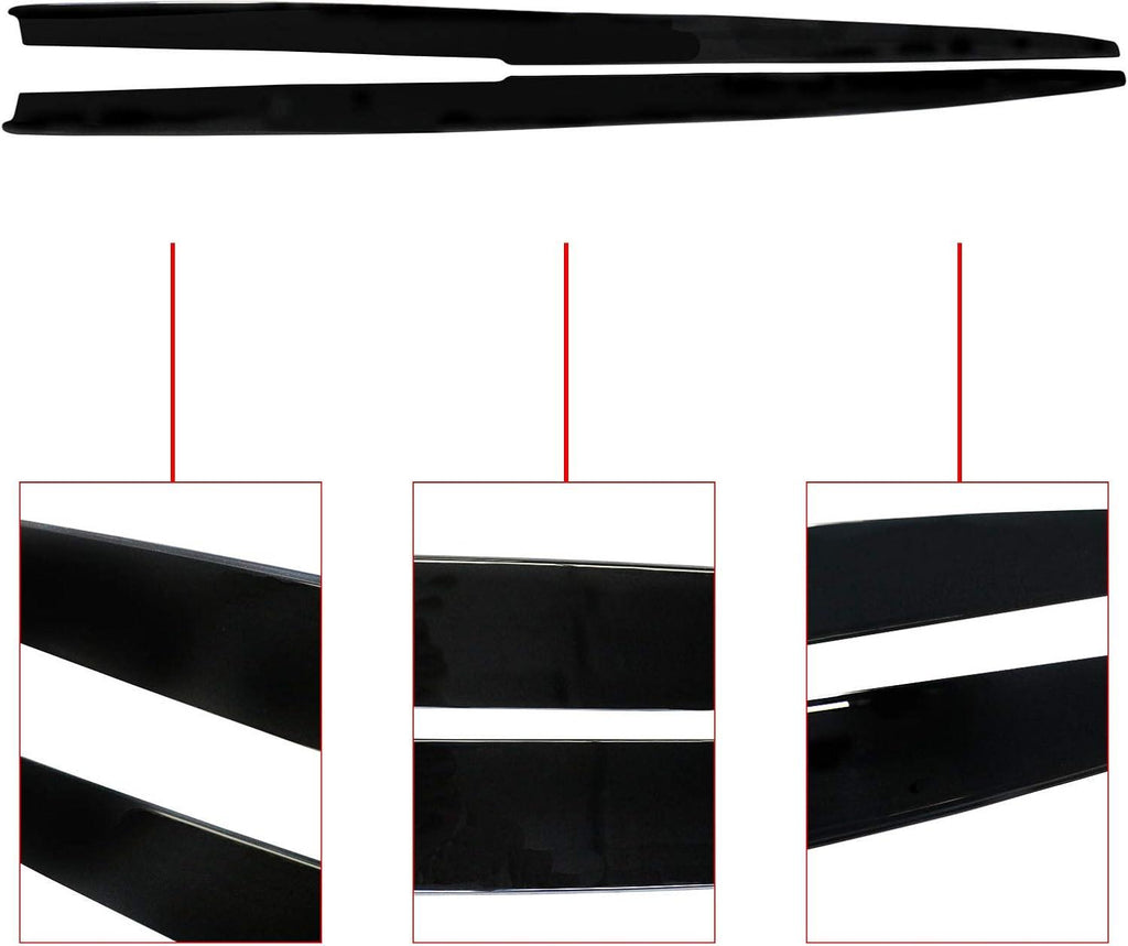 NINTE For 2011 - 2016 BMW 5 Series F10 F11 M Sport M5 ABS Side Skirts Side Extension Panel Splitter - NINTE