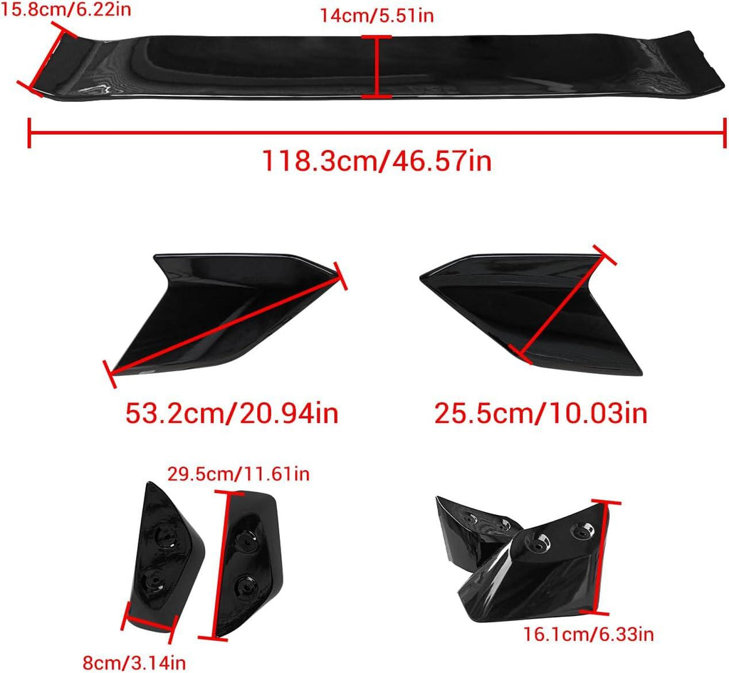 NINTE For 2022 - 2025 11th Honda Civic Hatchback Rear Spoiler ABS Trunk Wing Spoiler - NINTE