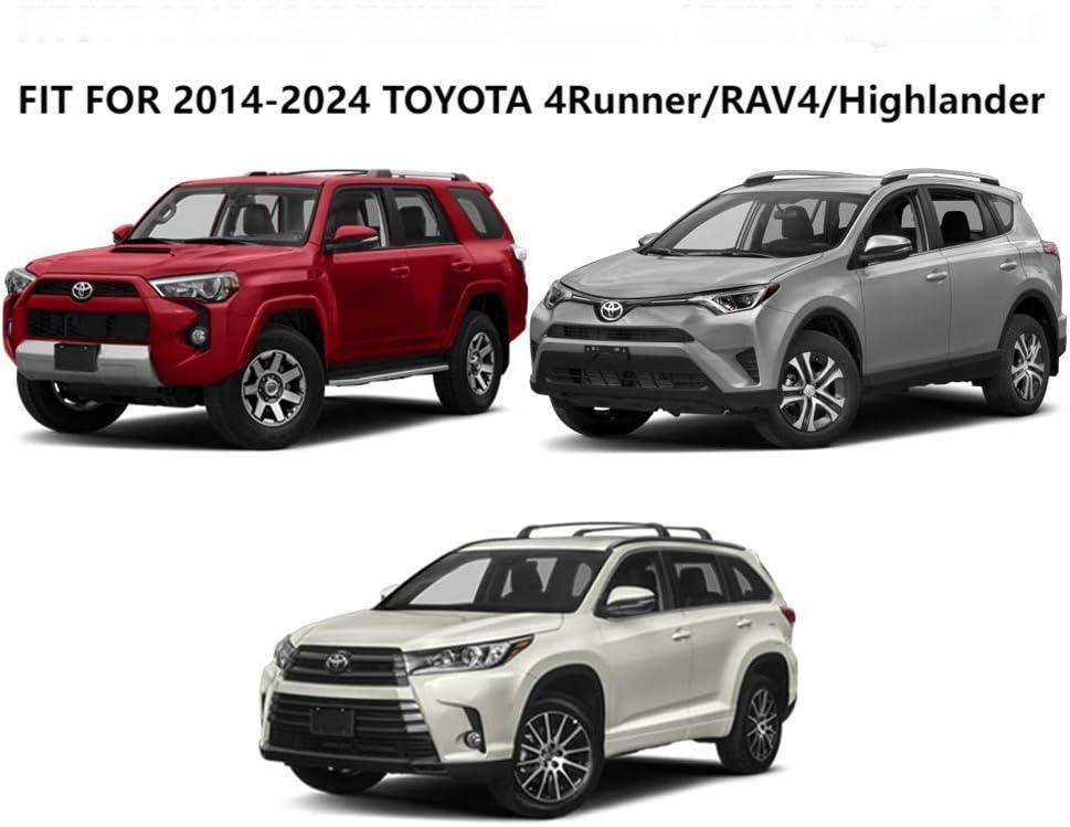 NINTE For 2014 - 2024 Toyota 4 Runner 2014 - 2024 Highlander 2013 - 2024 RAV4 Rearview Mirror Covers - NINTE