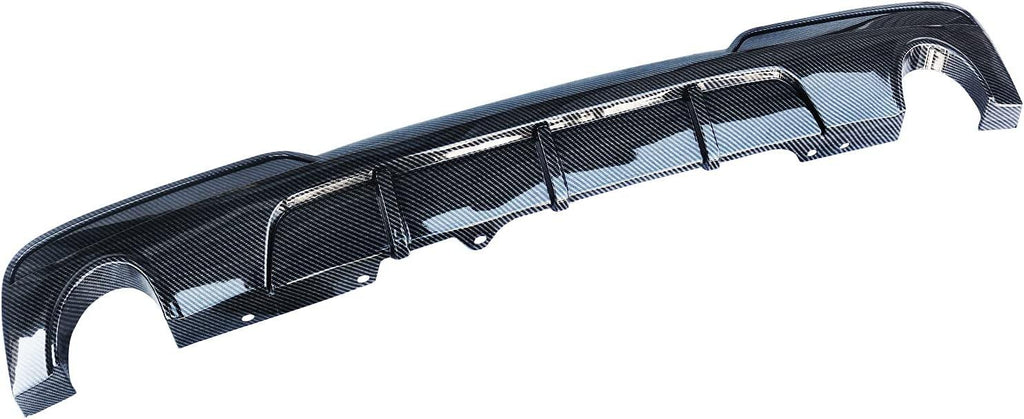 NINTE For 2011 - 2017 BMW 5 - Series F10 F11 535d 535i Rear Diffuser M Sport MP Style Twin Outlet Rear Bumper Lip - NINTE