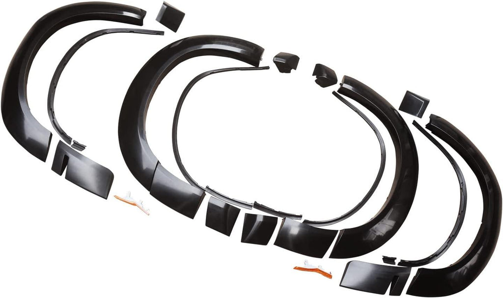 NINTE For 2015 - 2023 Dodge Challenger Base/SXT/RT/TA/GT/SRT/Scat - Pack Wheel Fender Flares DM Style Unpainted PP - NINTE