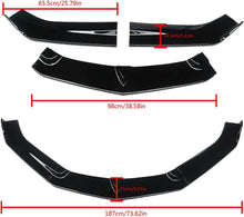 Load image into Gallery viewer, NINTE Front Lip for 2016 - 2021 ChevroletCamaro SS / 2019 - 2021 LS LT RS 3 Pieces Front Bumper Lip Spoiler Splitters - NINTE