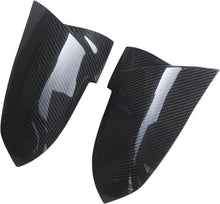 Laden Sie das Bild in den Galerie-Viewer, NINTE Real Carbon Fiber Mirror Covers For 2012 - 2018 BMW 3 Series F30 F31 F34 4 Series F32 F33 F36 1 Series F20 2 Series F22 F23 X1 E84 M2 F87 Tape - On Overlay(NOT the Replacement) - NINTE
