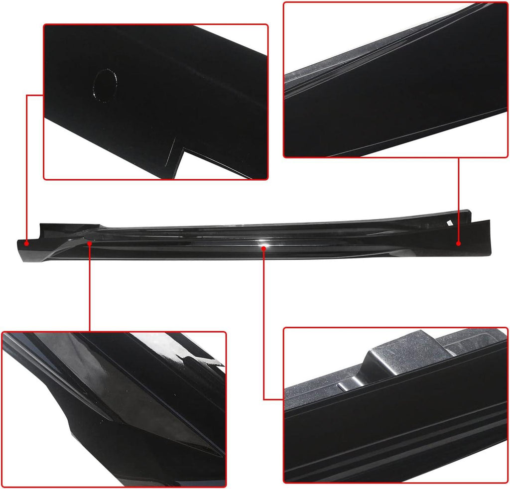NINTE For 2018 - 2022 10th Gen Honda Accord ABS Painted Add - on JDM Side Skirts Extensions - NINTE