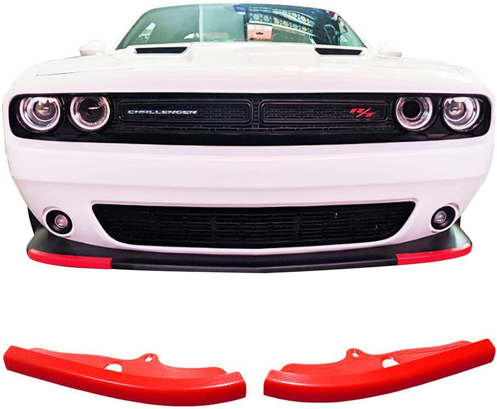 NINTE For 2015 - 2023 Dodge Challenger Scat Pack 2019 - 2023 R/T GT Front Lip Bumper Guard Front Splitter 2PCs - NINTE