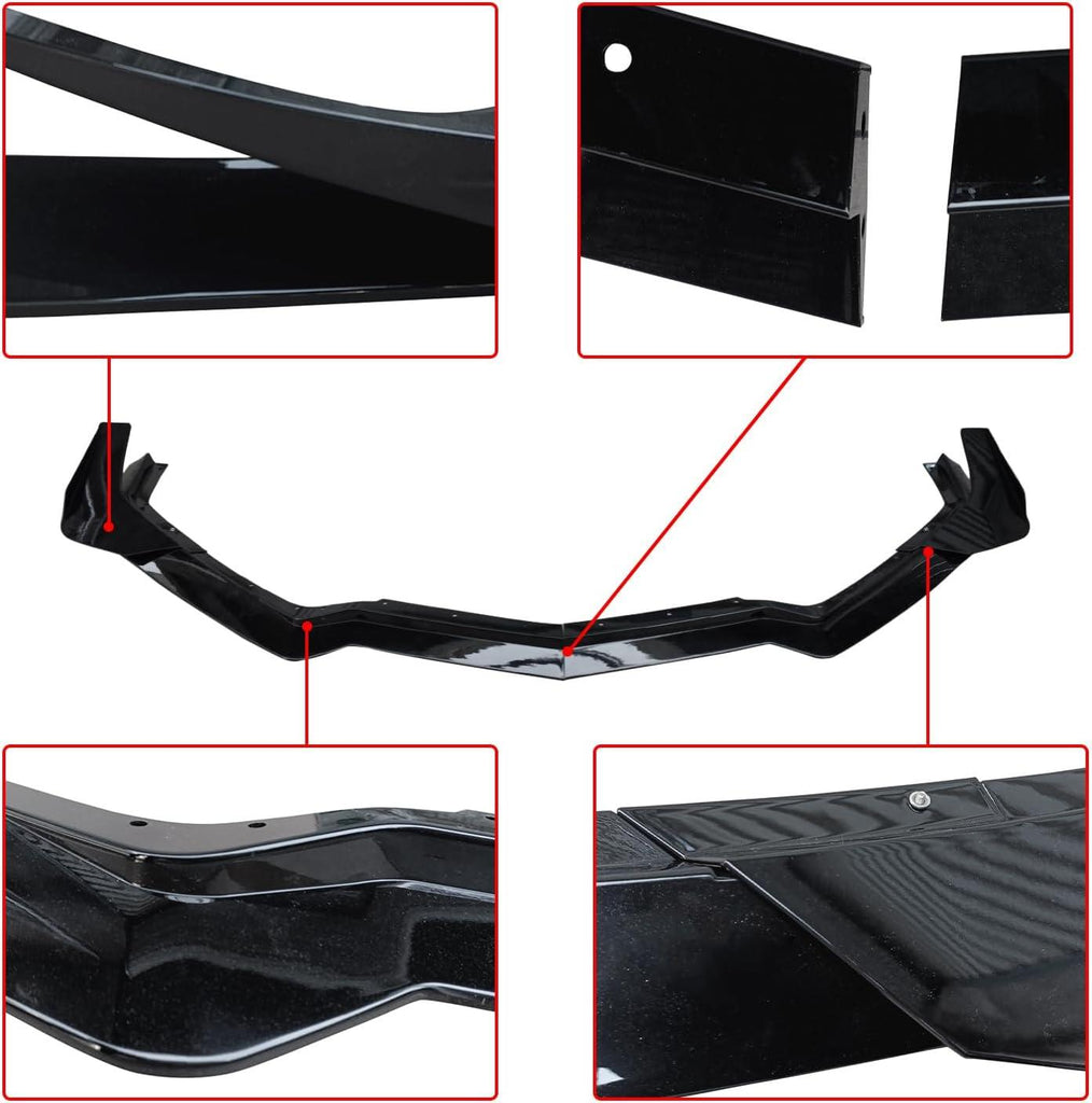NINTE For 20 - 25 Corvette C8 Front Lip Splitter Z06 Z07 Performance Package Canard Style - NINTE