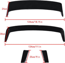 Load image into Gallery viewer, NINTE Rear Spoiler Fit for 1992 - 1998 3 Series E36 1994 - 1999 E36 M3 ZR1 Extended Style ABS Painted Rear Trunk Spoiler Splitter Rear Wing - NINTE
