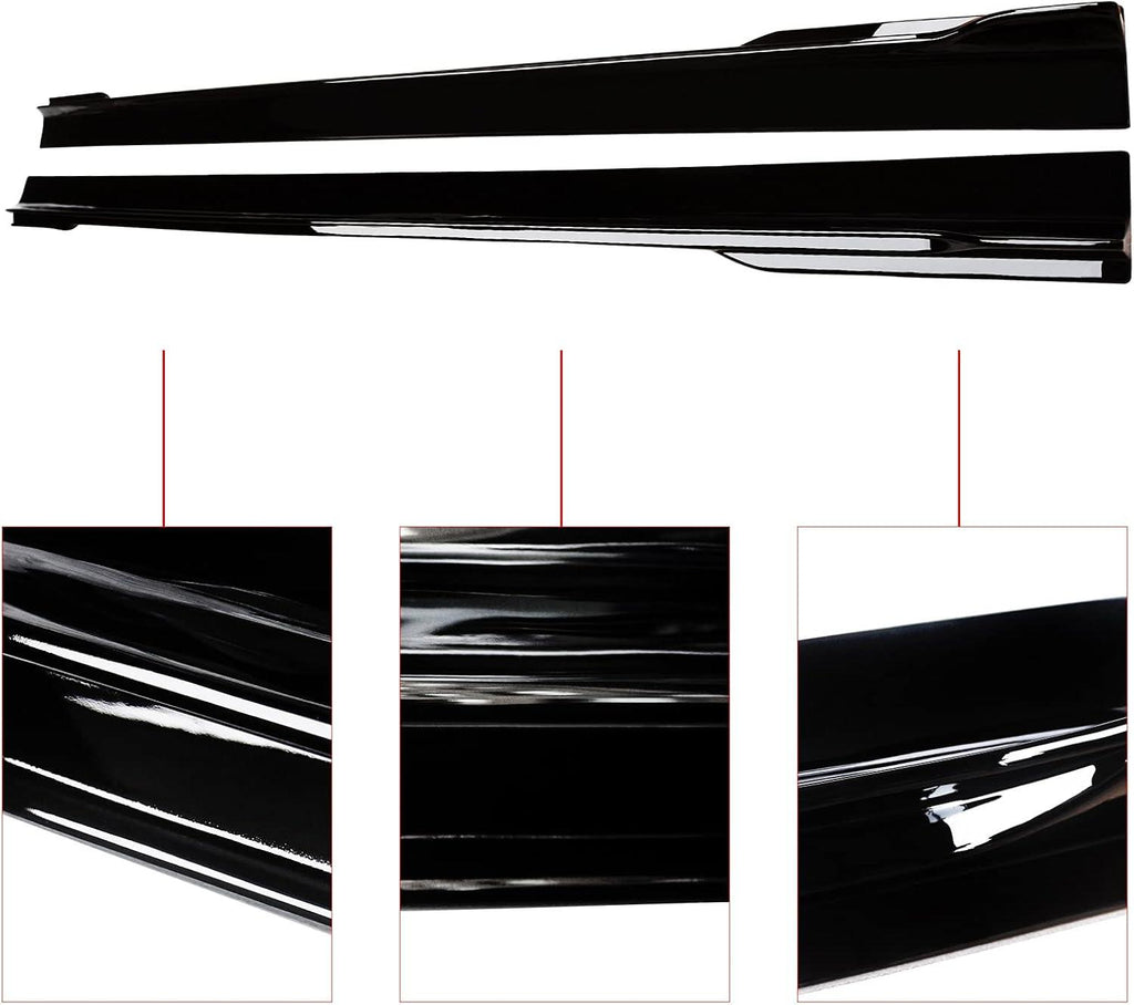 NINTE Side Skirts For 2011 - 2023 Chrysler 300 300C 300S Extention Lips Rocker Panel - NINTE