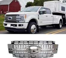 Cargar imagen en el visor de la galerĆa, NINTE Front Bumper Grill For 2017 - 2019 Ford F250 F350 Super Duty ABS Chrome Replacement Insert Grille Car Accessories HC3Z - 8200 - CC HC3Z8200CC - NINTE