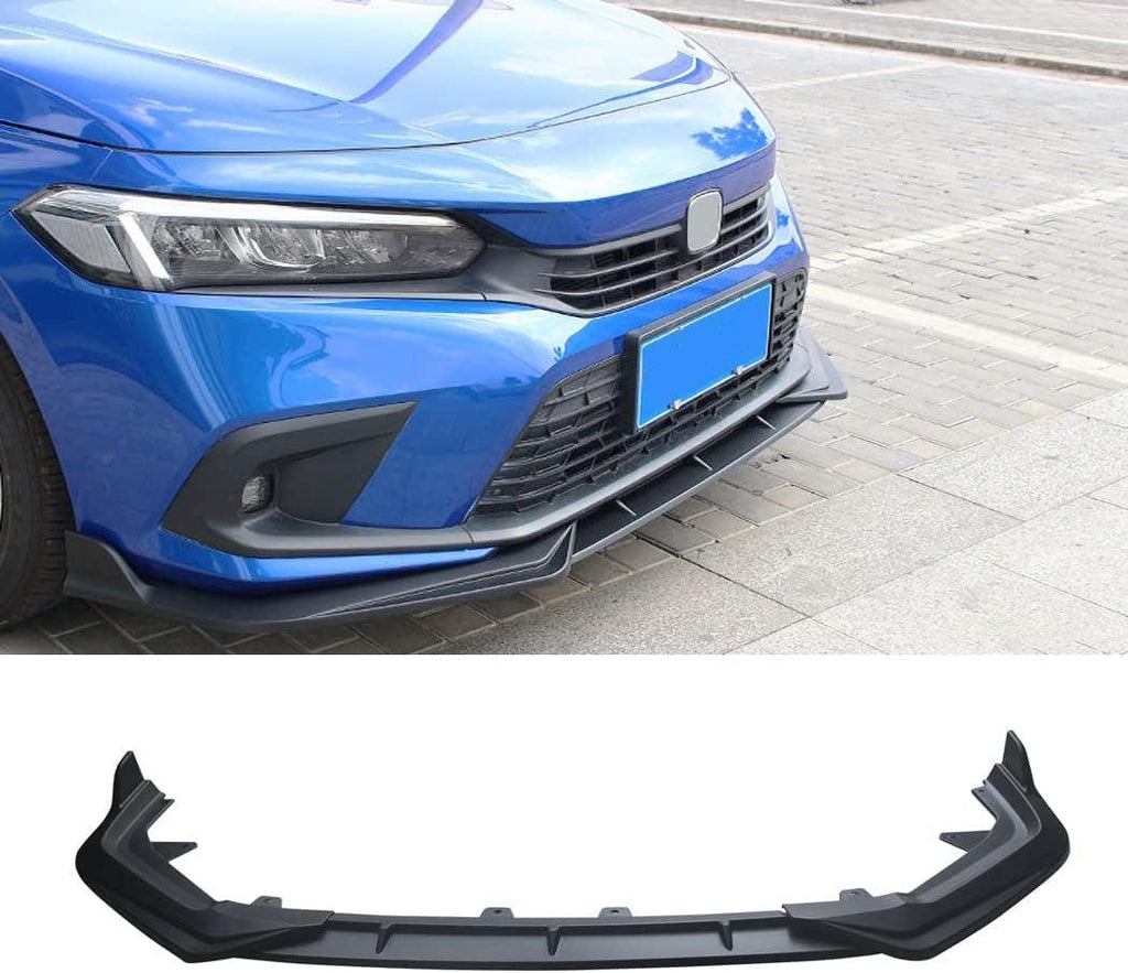NINTE For 2022 - 2024 11th Honda Civic Front Lip ABS Front Bumper Splitter Body Spoiler - NINTE