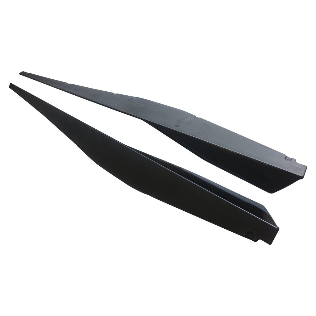 NINTE For 2020 - 2024 Chevy Corvette C8 Front Lip Side Skirts Gloss Black Bottom Line Style Lips - NINTE