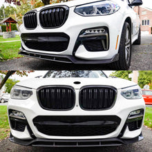 Load image into Gallery viewer, NINTE For 2018 - 2021 BMW G01 X3 G02 X4 M - Sport Front Lip 2PCs Front Bumper Splitter ABS - NINTE