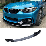 NINTE For 2014-2020 BMW F32 F33 F36 4 Series M Sport Front lip ABS Painted 4Pcs Front Bumper Splitter