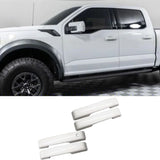 NINTE For 2021-2025 Ford F150 Bronco Door Handle Covers Overlay Oxford White No PSK No SKH