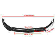 Load image into Gallery viewer, NINTE For 2015 - 2018 Benz C - Class W205 Sport Front Lip Front Bumper Lip Splitter ABS 3PCS - NINTE