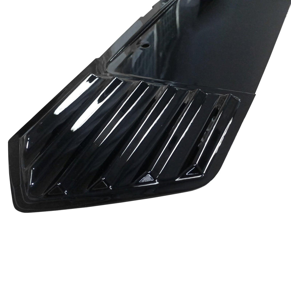 NINTE For 2020 - 2025 CORVETTE C8 GLOSS BLACK REAR LICENSE PLATE PANEL TRIM COVER FILLER - NINTE