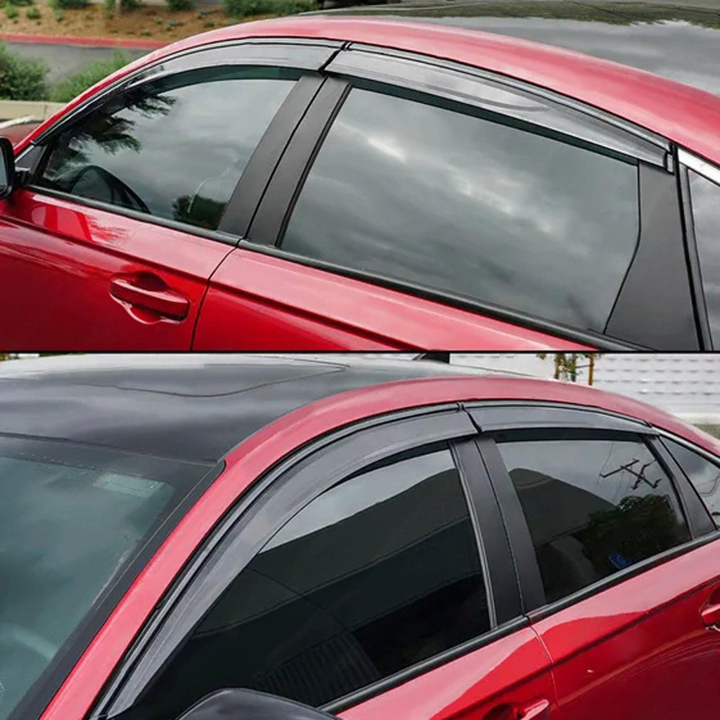 NINTE For 2023 - 2025 HONDA ACCORD 11th Gen Black Trim Window Visor Rain Guard - NINTE