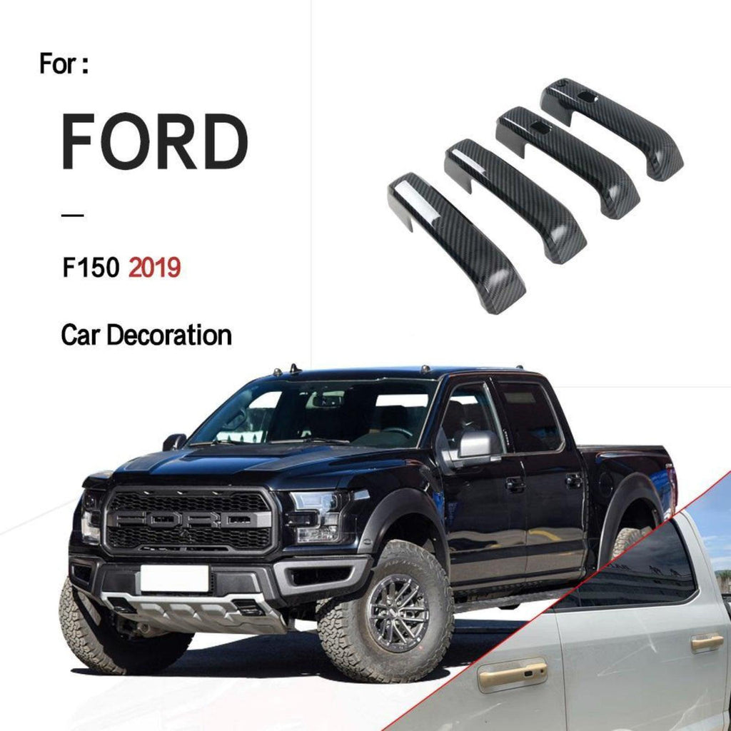 NINTE For 2015 - 2020 Ford F150 2017 - 2022 F250 F350 Super Duty Door Handle Covers With Smart Hole - NINTE
