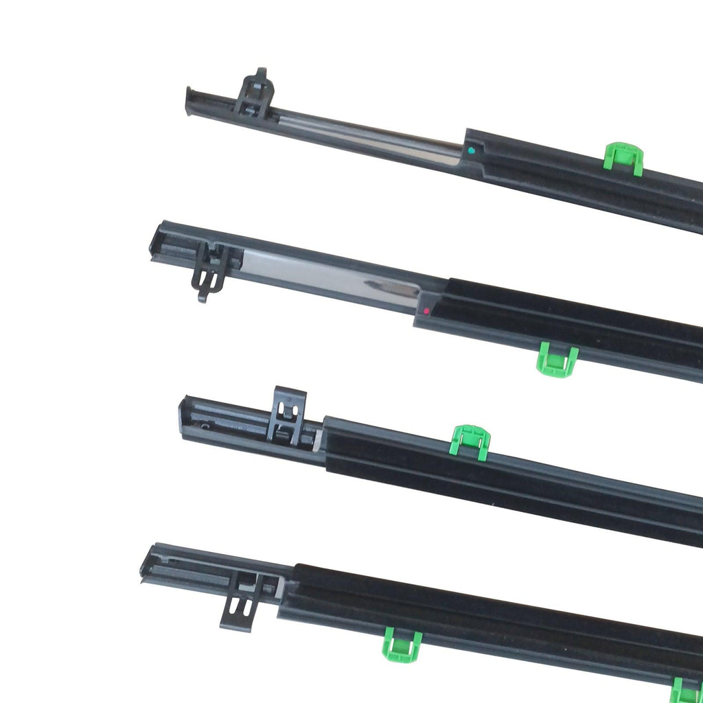 NINTE For 2007 - 2011 Honda CR - V Car Window Moulding Trim Weatherstrips Seal Fit 4PC (72450 - SWA - A01, 72410 - SWA - A01, 72950 - SWA - A01, 72910 - SWA - A01) - NINTE